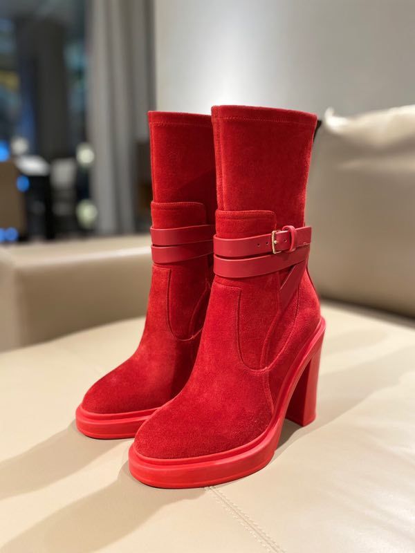red tall boots for sale