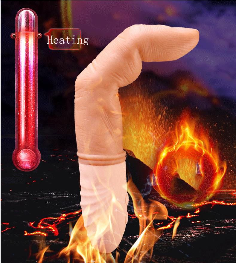 2020 new imitation finger female with 5 frequency vibrator, flesh-colored female adult masturbation sex toy