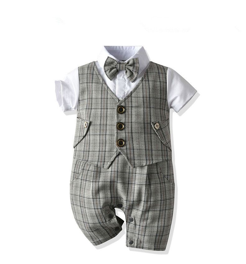 baby boy short sleeve jumpsuit