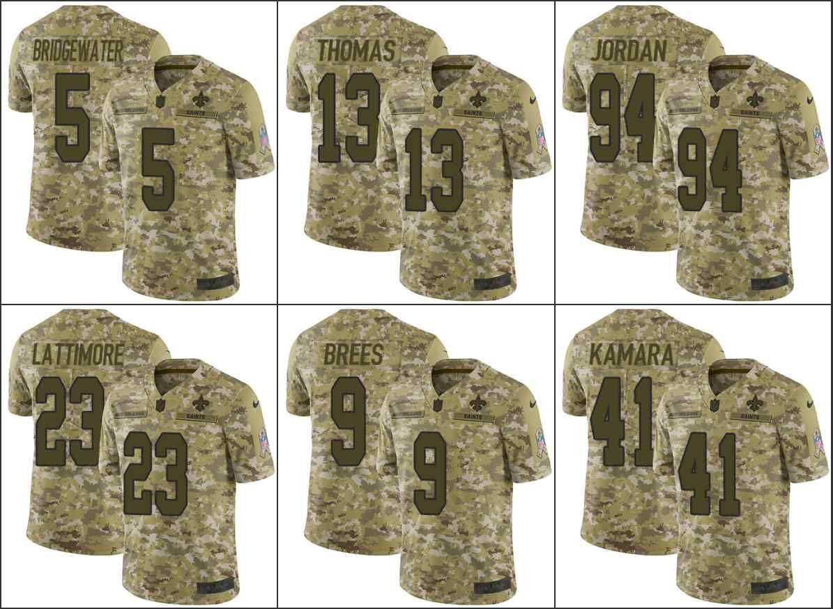 new orleans saints camouflage jersey