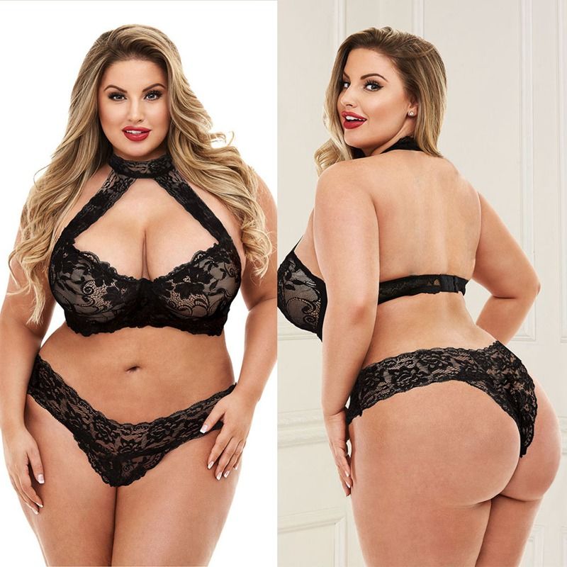 2021 New Lingerie Sets Plus Size Women Sexy Underwear Hot Erotic Bra