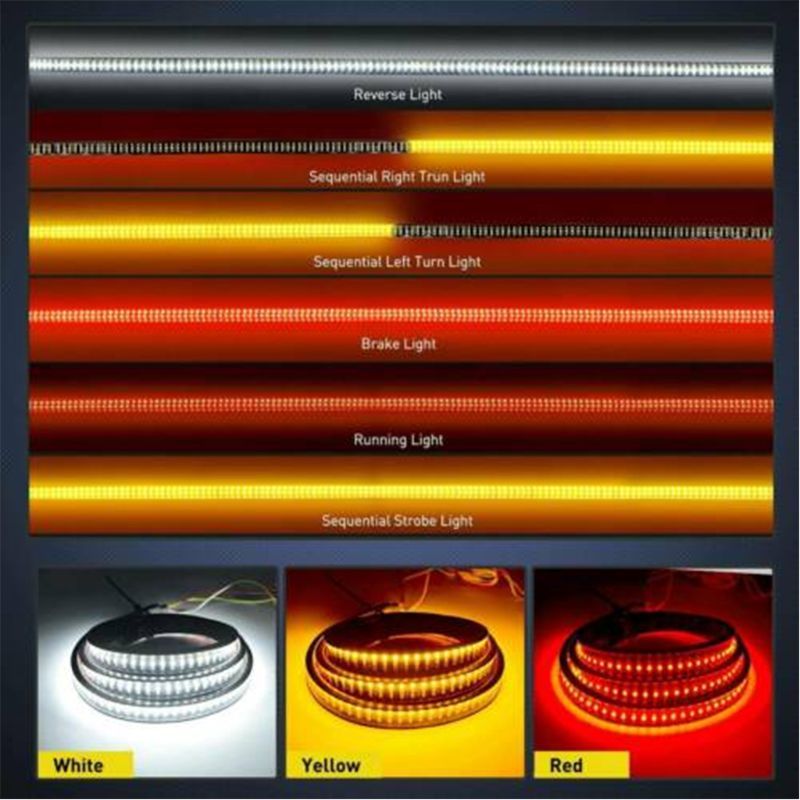 60/" Tailgate LED Strip Bar Truck Stop Brake Turn Signal Tail Light for Ford F150