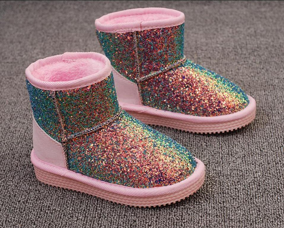 glitter winter boots