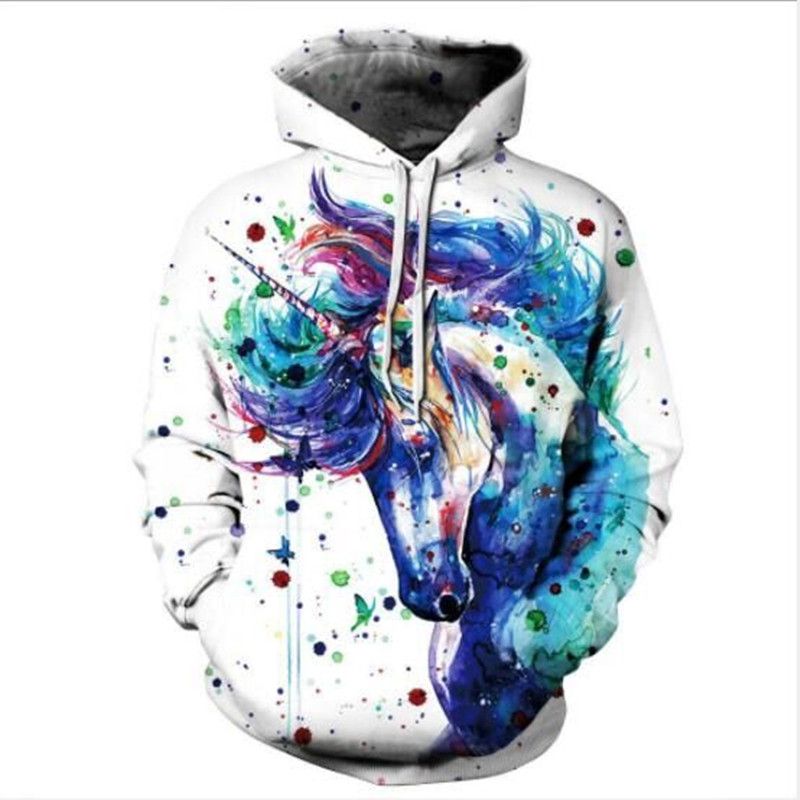 Compra Sudaderas 3D Marca Invierno Mujer Sudadera Caballo Impreso Sudadera  Con Capucha De Dibujos Animados 3D Tinta Colorida Sudaderas Sudaderas  Barato | Entrega Rápida Y Calidad | Es.Dhgate