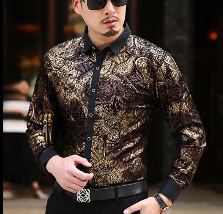 paisley dress shirt mens