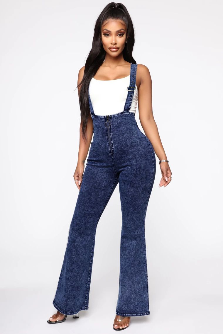 High Waist Womens Denim Flare Pants 