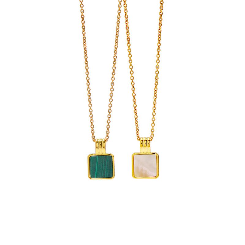 Whole Designer Women Brand Gold Chain Green White Malachite - Best Gold Chain For Small Pendant Whole Designer Women Brand Gold Chain Green White Malachite - Best Gold Chain For Small Pendant