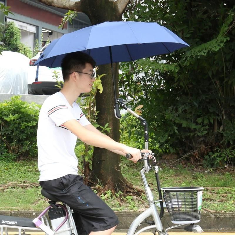 Stainless Steel Bike Accessory Retractable Outdoor Umbrella Stand Umbrella