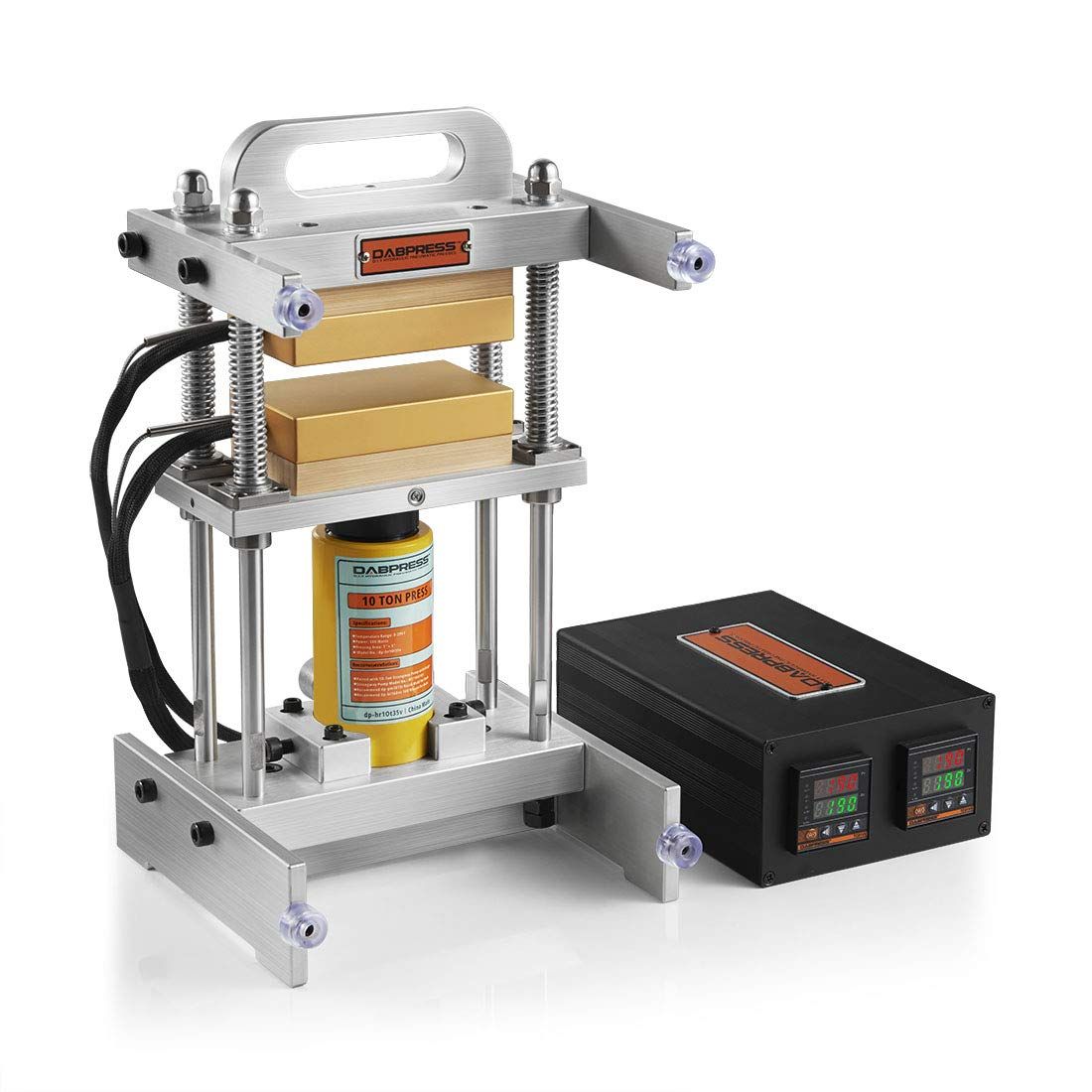 2021 Small Portable Rosin Press Machine Dp Hr10t35v 3x5 Heat Plates