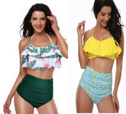 children's high waisted bikini