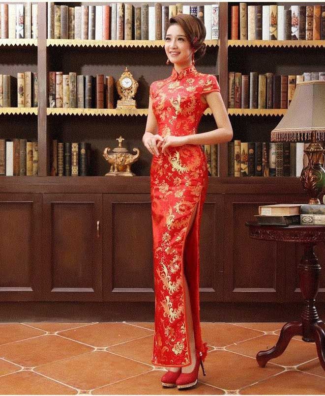 long chinese dress