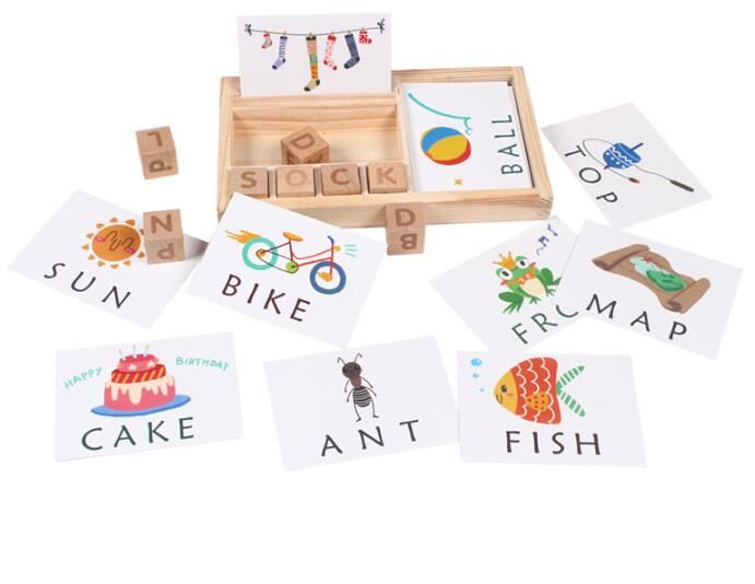 wooden spelling game