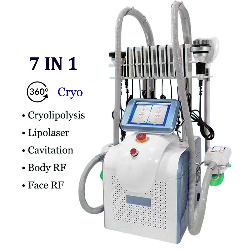 Newest 7 In 1 Cryo Machine Cryolipolysis Fat Freeze Slimming
