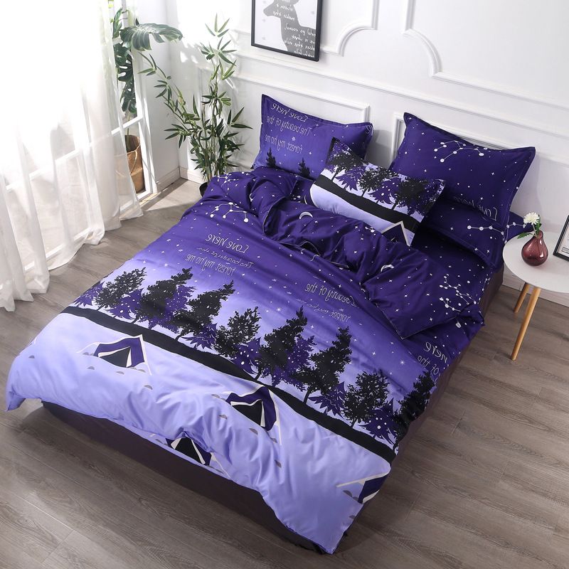 Green Trees Duvet Cover Bed Sheet Pillowcases Set 3 Or Bedding Set