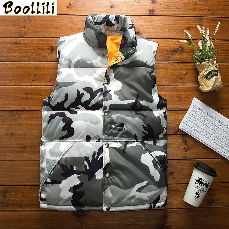 camo sleeveless jacket