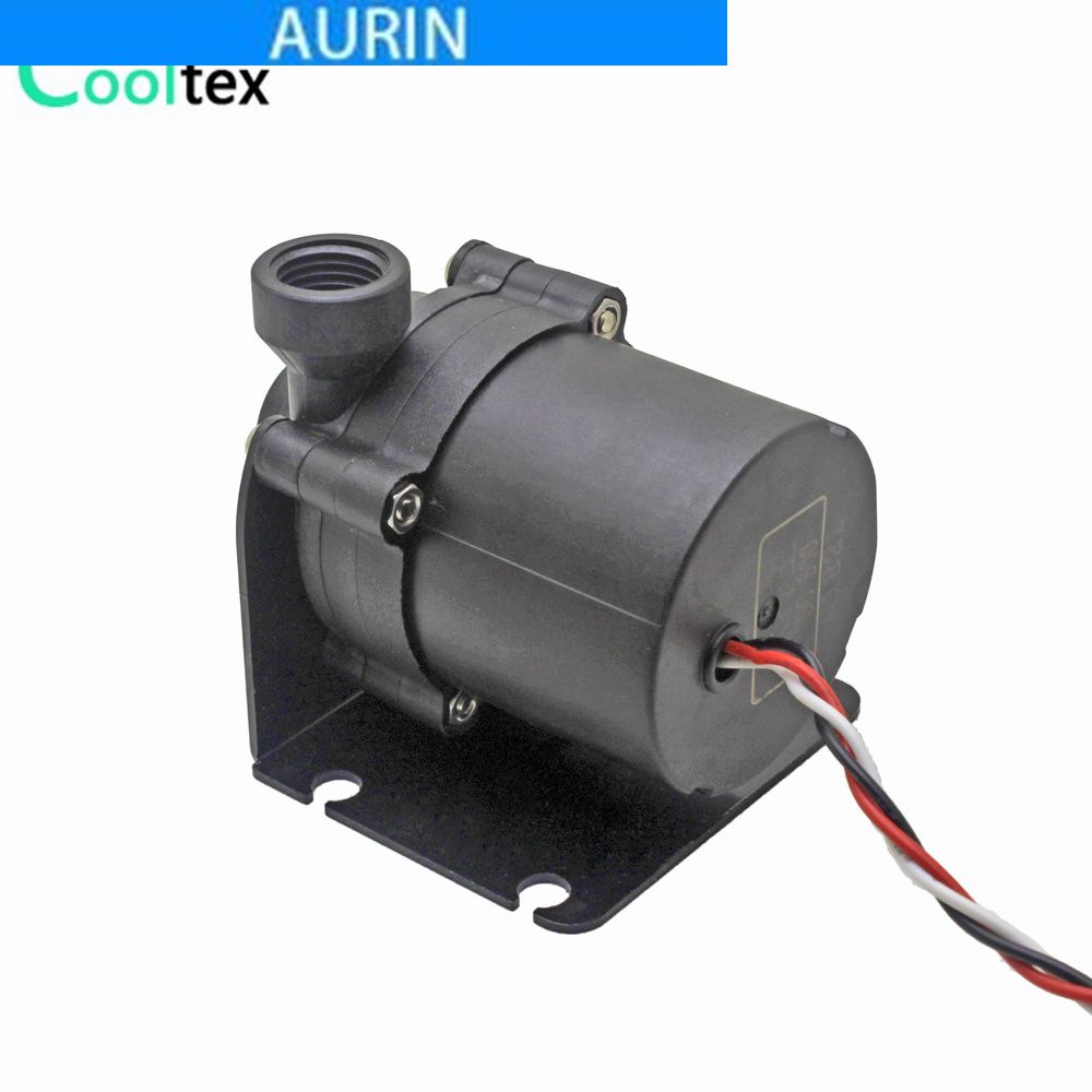 DC 12V ceramic bearing Quiet Pump PC Water Cooling G1//4 Thread 3Pin With Bracket