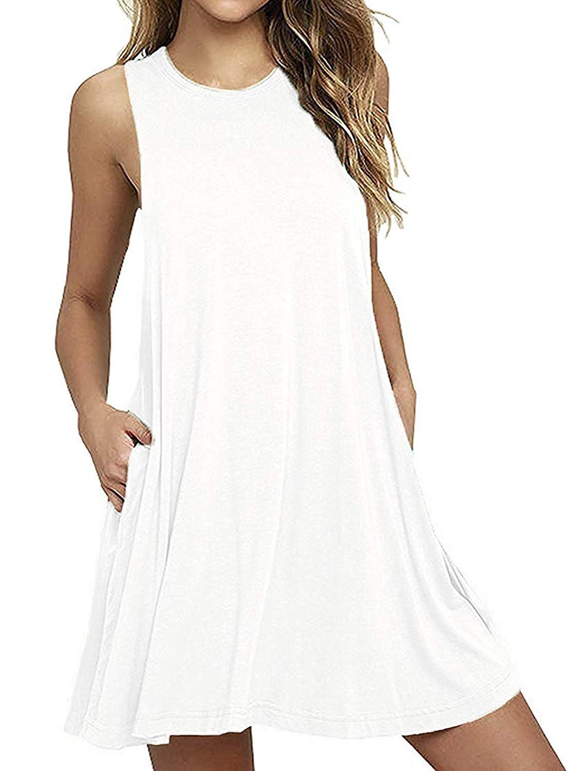 white swim dress