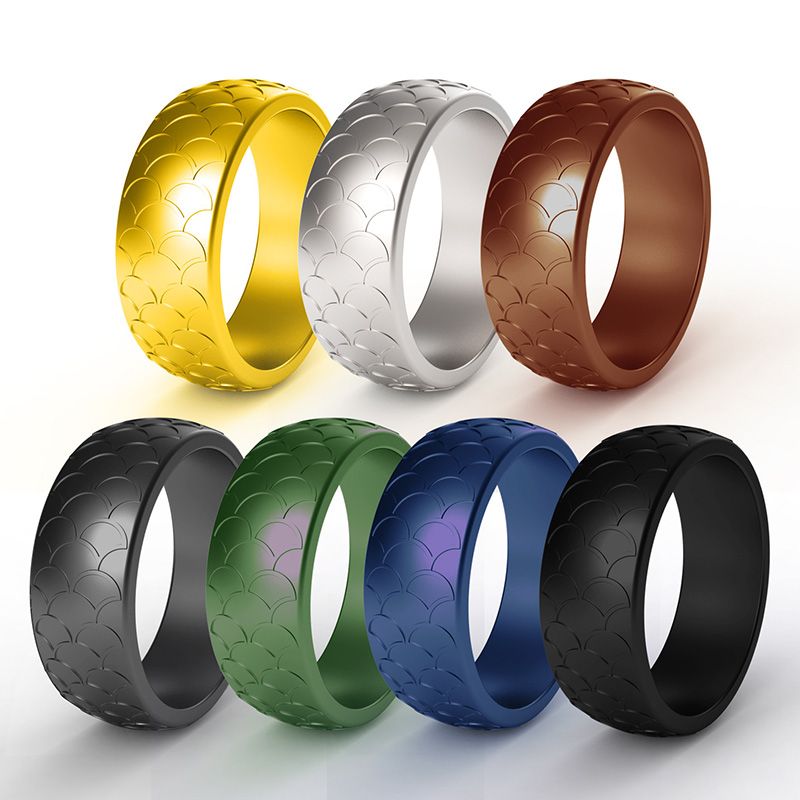 8mm Unisex Or Men S Fishing Ring Fisherman S Wedding Band Silver Titanium Band With Embossed Fish Hooks Wedding Band Comfort Fit Ring Seller Savings Direct