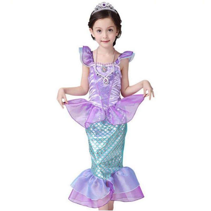 fantasia princesa ariel pequena sereia luxo