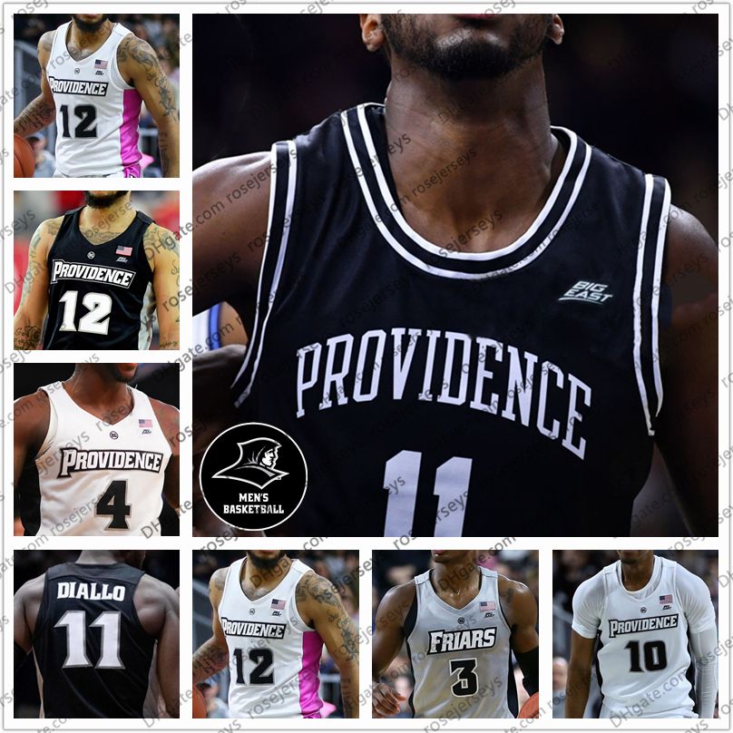 Custom 2022 Providence Friars Basketball Jersey 4 Jared Bynum 1 Aljami