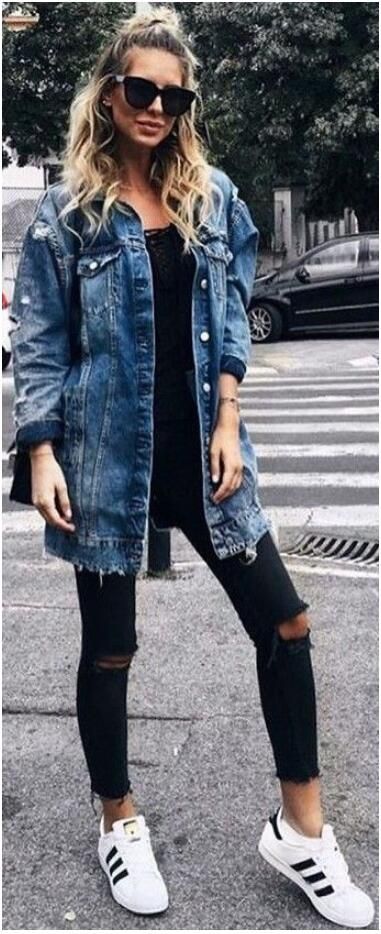 womens spring winter denim jacket