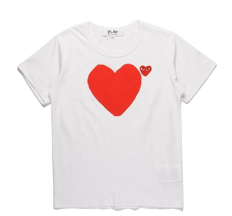 comme des garcons mens white t shirt