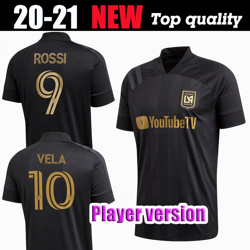 2020 Player Version MLS LAFC Home Soccer Jersey 20 21 ...