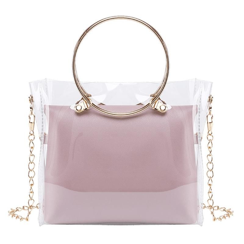 clear bucket bag