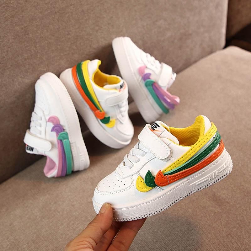 rainbow toddler sneakers