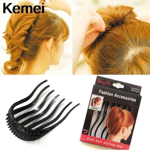 Women Styling Clip Fluffy Stick Bun Plastic Maker Braid Tool