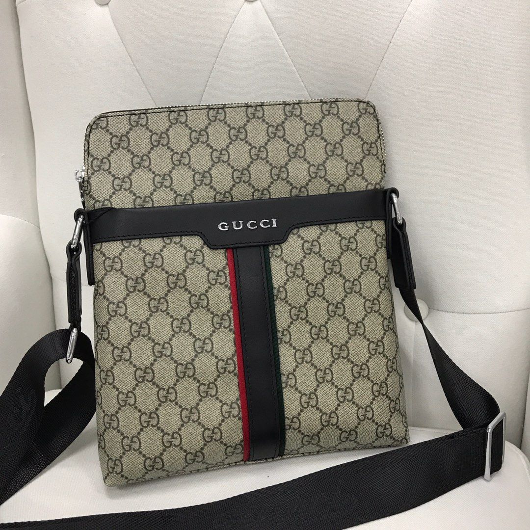Gucci Canta Supreme Messenger Erkek Postaci Deri 25x23 Canta Nisantasi