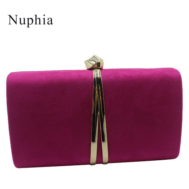 royal blue suede clutch
