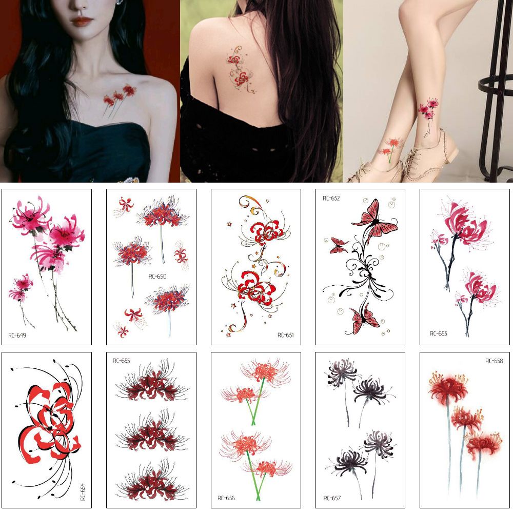 Fashion Removable Women Lady 3d Flowers Temporary Tattoo Stickers Beauty Sexy Body Art Arm Waterproof Tattoos Buy Lucky Flower Antimold StickerLarge Outdoor StickersGirl Temporary Sticker Product on Alibabacom