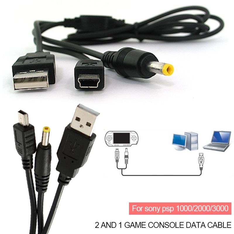 USB Data Transfer Cable For Sony PSP 1000, 2000, 3000 – 3ft Sync & Charge Cord