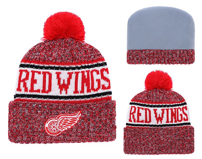 detroit red wings winter hat