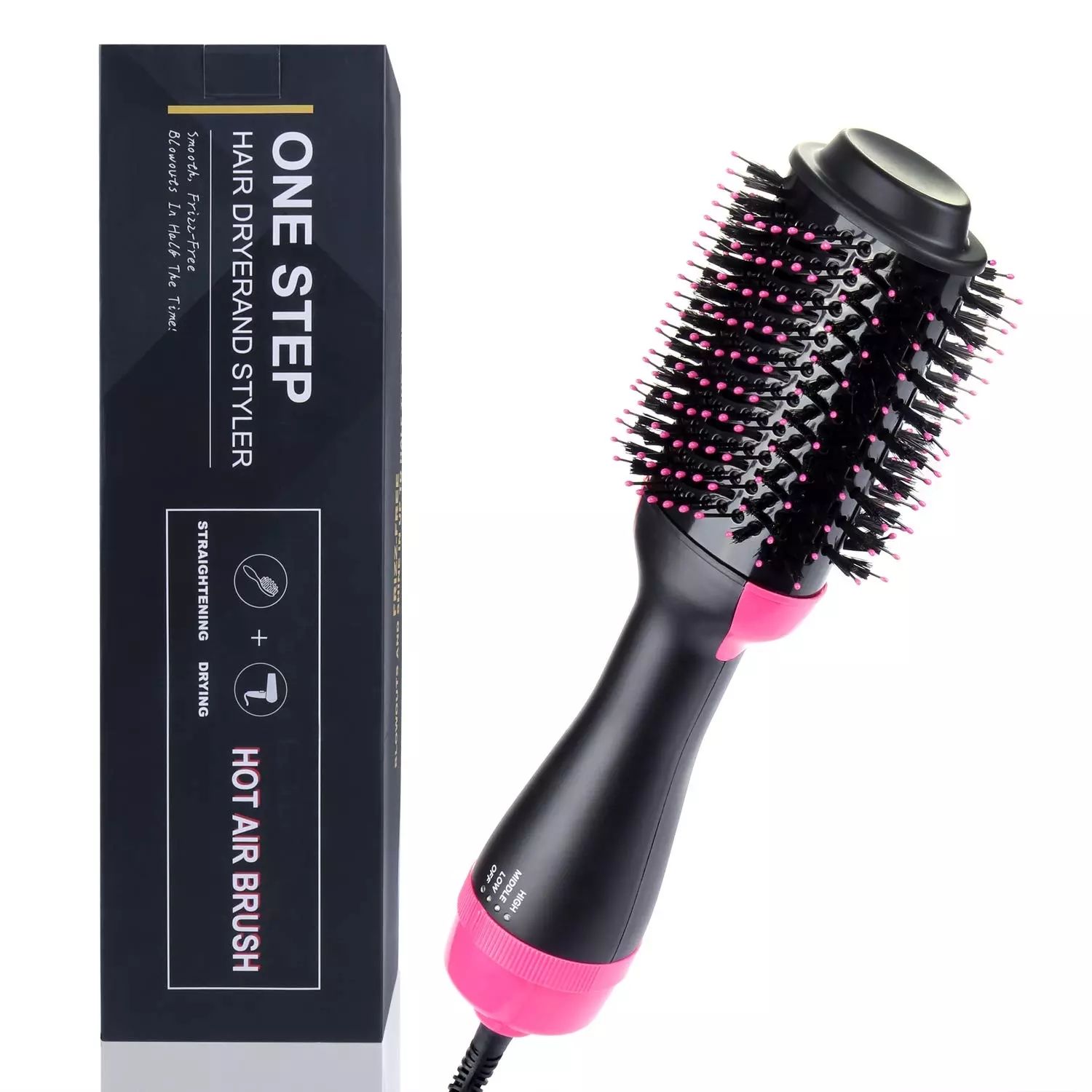 Compra 2 En 1 Secador De Pelo Multifuncional Cepillo Giratorio Para El  Cabello Rodillo Giratorio Styler Peine Estilismo Alisado Rizador De Hierro,  Peine De Aire Caliente Barato | Entrega Rápida Y Calidad | Es.Dhgate