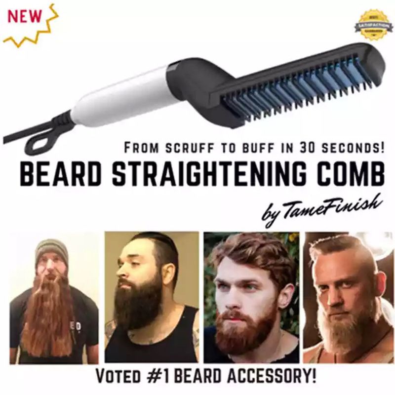 Men Quick Styler Comb Multifunctional Hair Curler Tool Electric