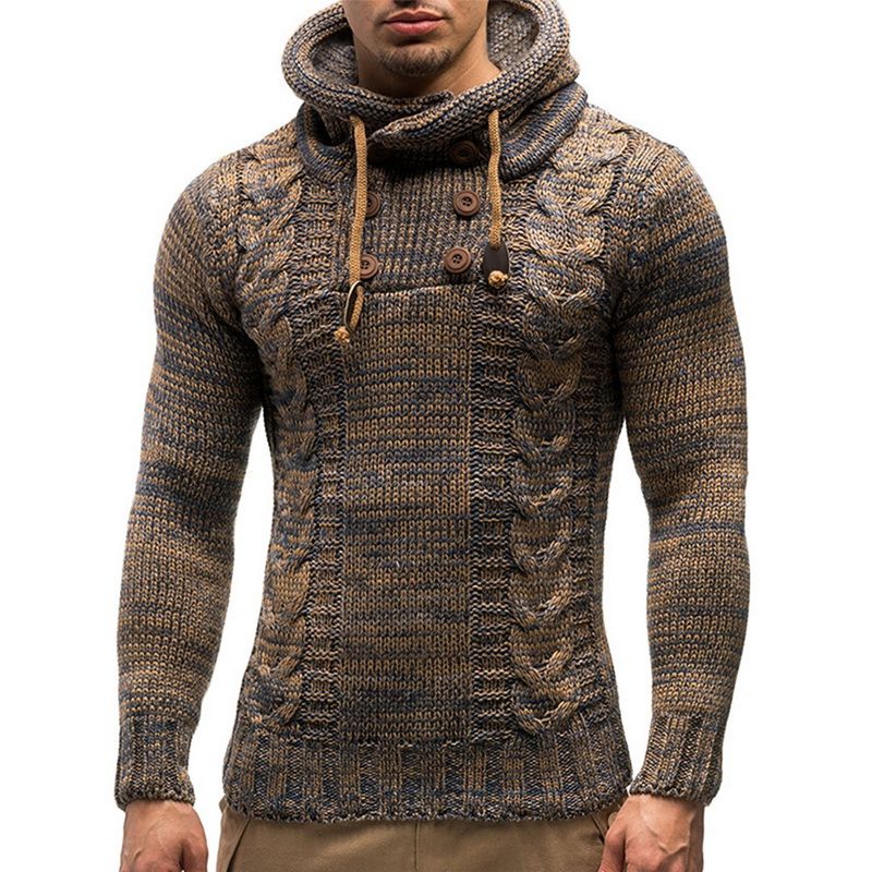 hooded men's sweater