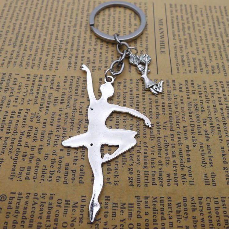 CHEERLEADER-RED Key Fobs really cute keychains