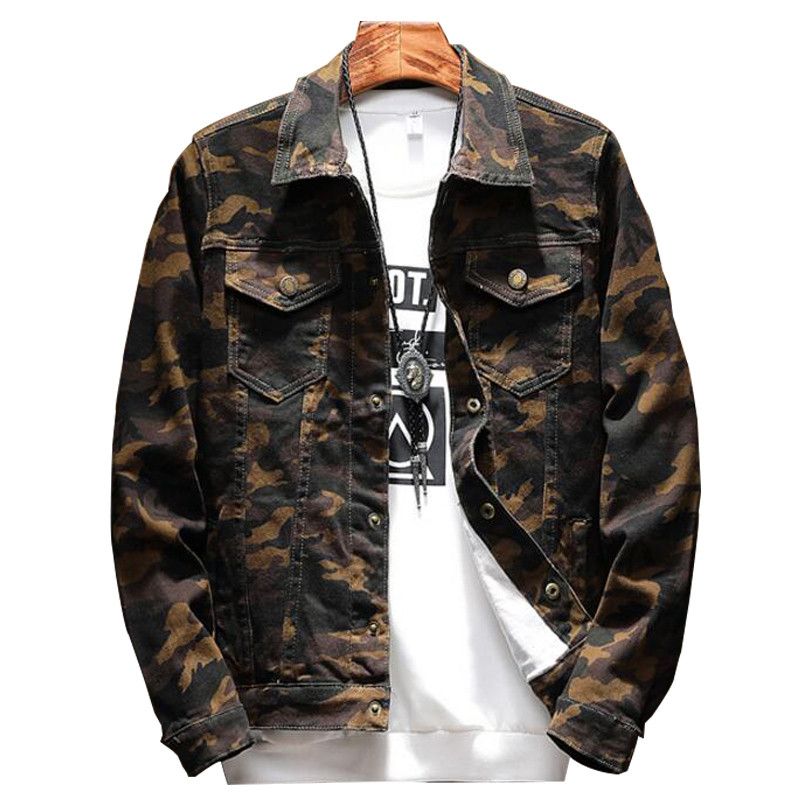 camouflage jean jacket