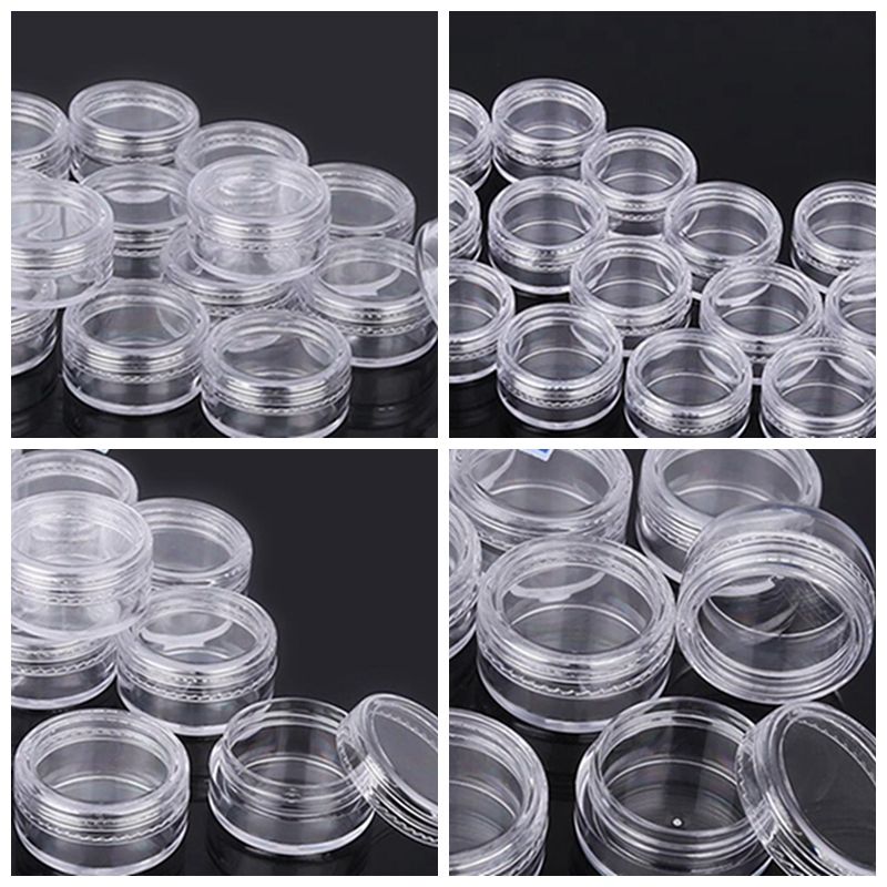 Wholesale BRAND Clear Cosmetic Jars Empty Jar Pot Eyeshadow Makeup Face