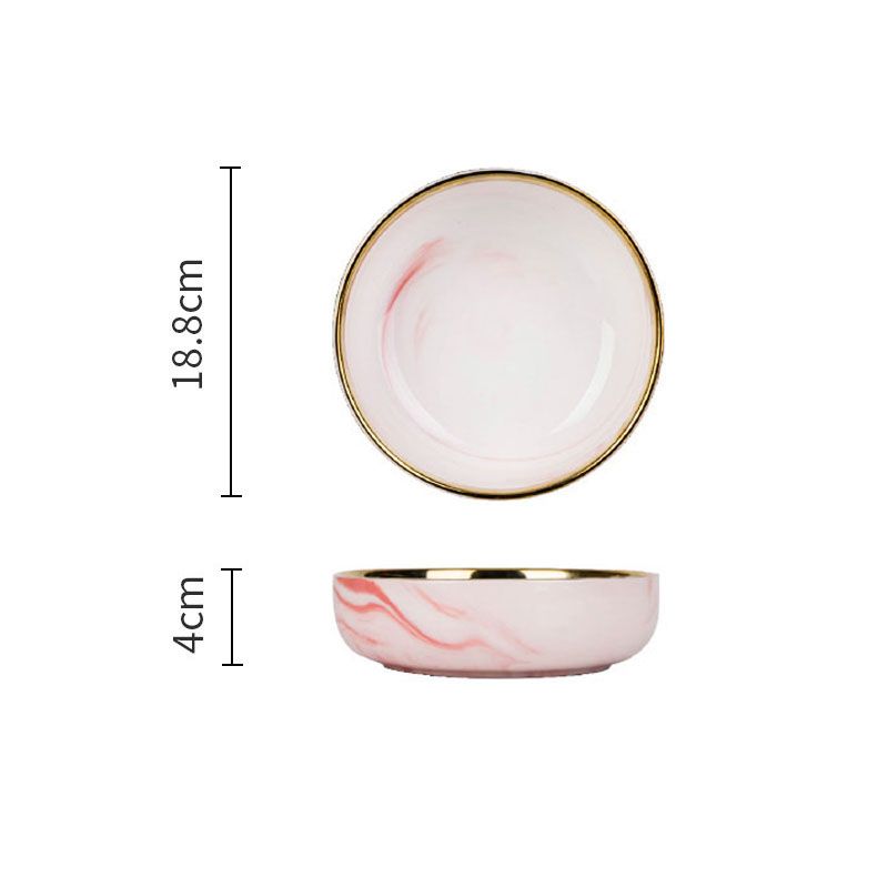 7.5 inch deep plate - Pink