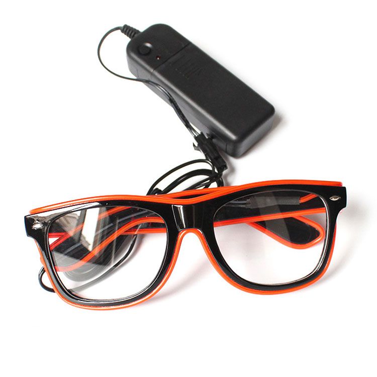 flashing glasses lens