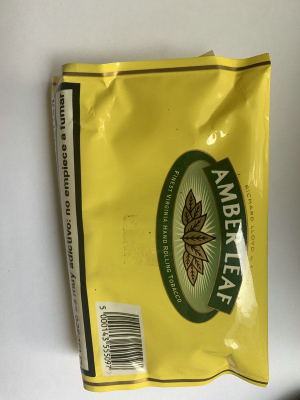 2021 YELLOW Cigarette BOX Smoking Tobacco Amber Leaf Packaging