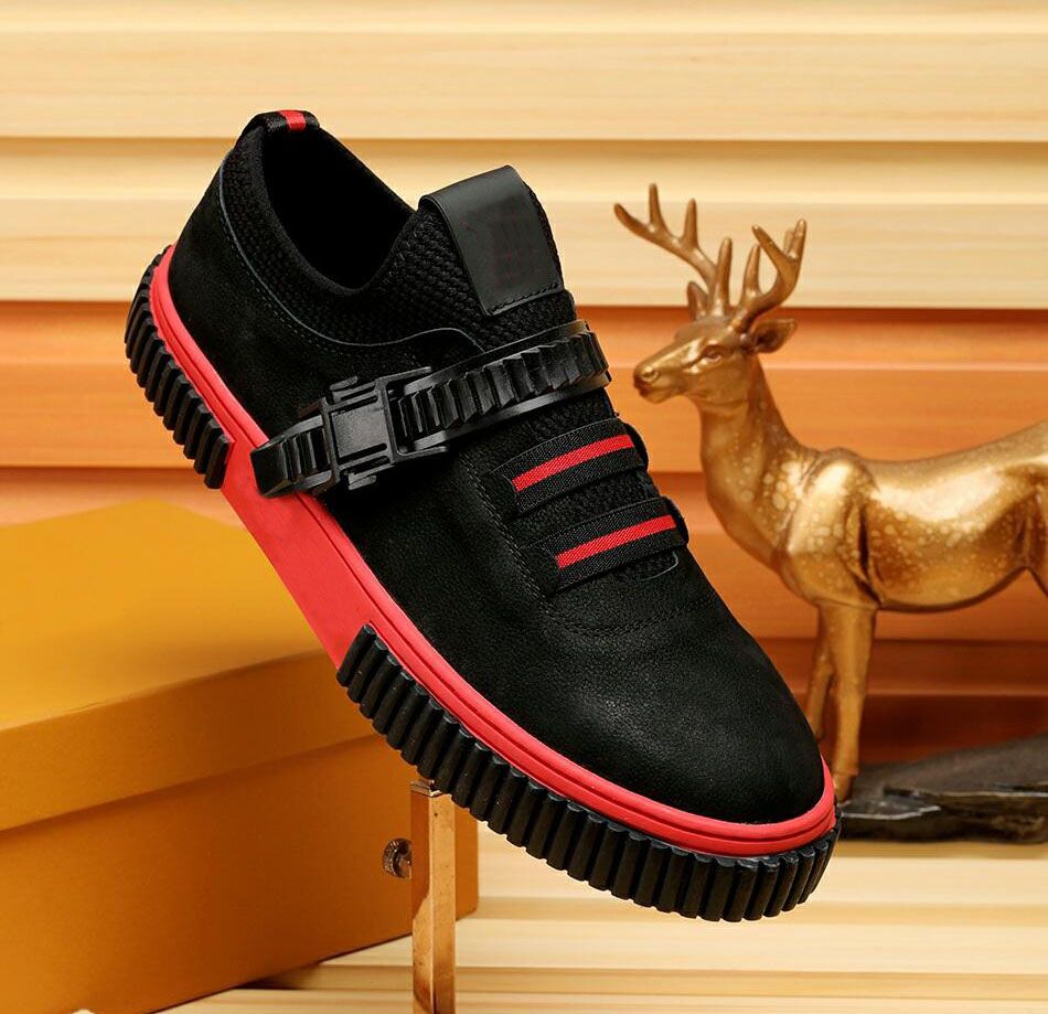 mens black leather low top sneakers