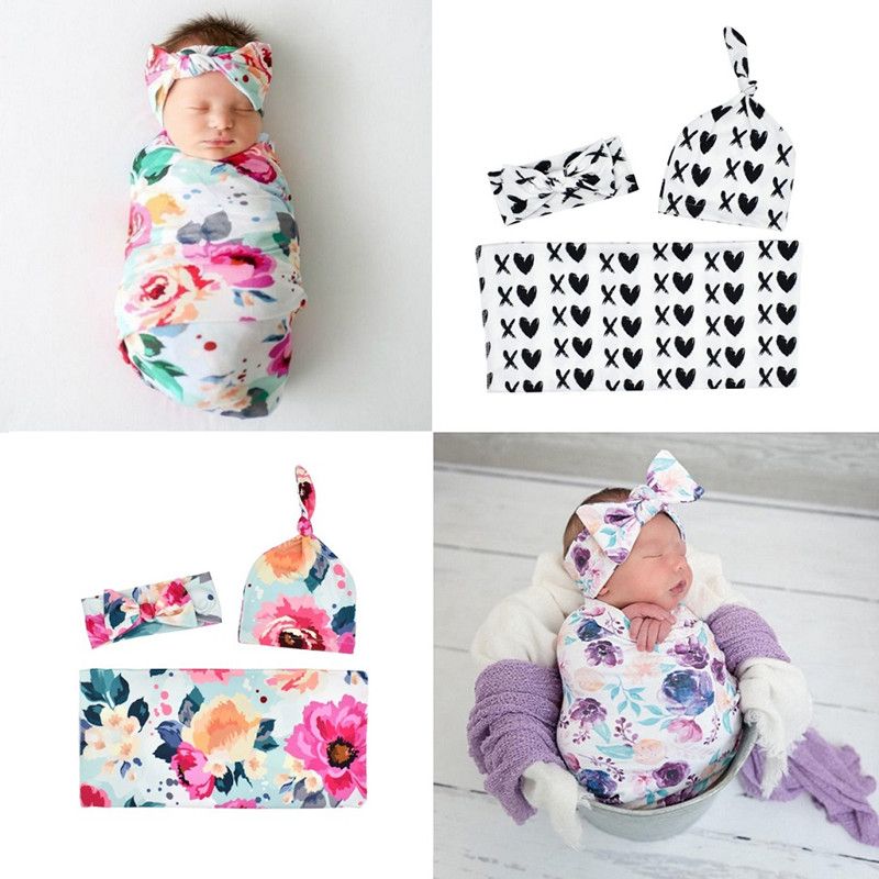baby floral swaddle