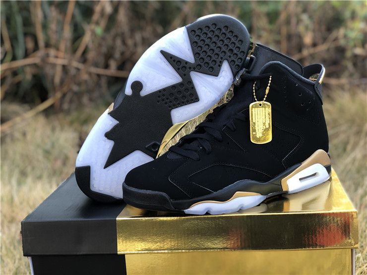 black and gold 6s jordans