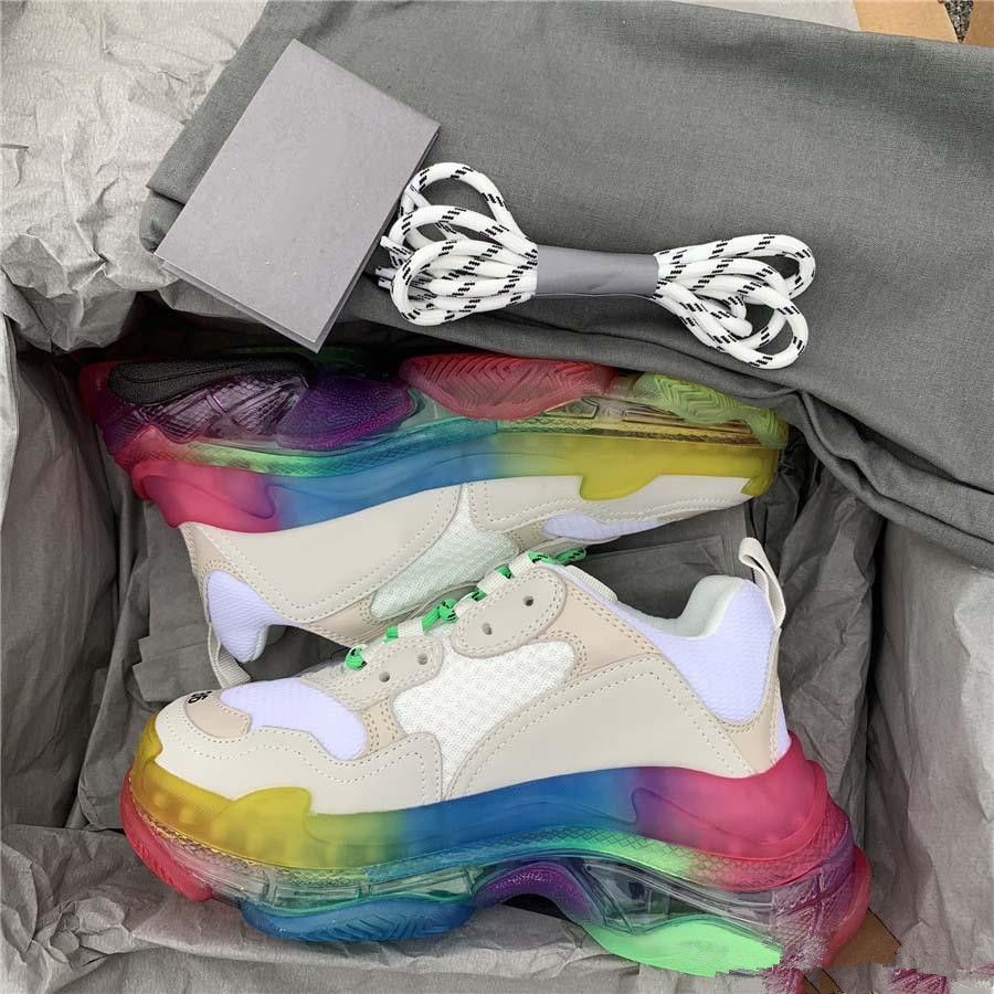 Acquista Balenciaga New Paris Triple S Sneakers Crystal Trasparente Green  Red Silver Scarpe Da Uomo Designer Casual Scarpe Speed \u200b\u200bTrainers A 151,4 €  Dal Sneakersfr | It.DHgate.Com