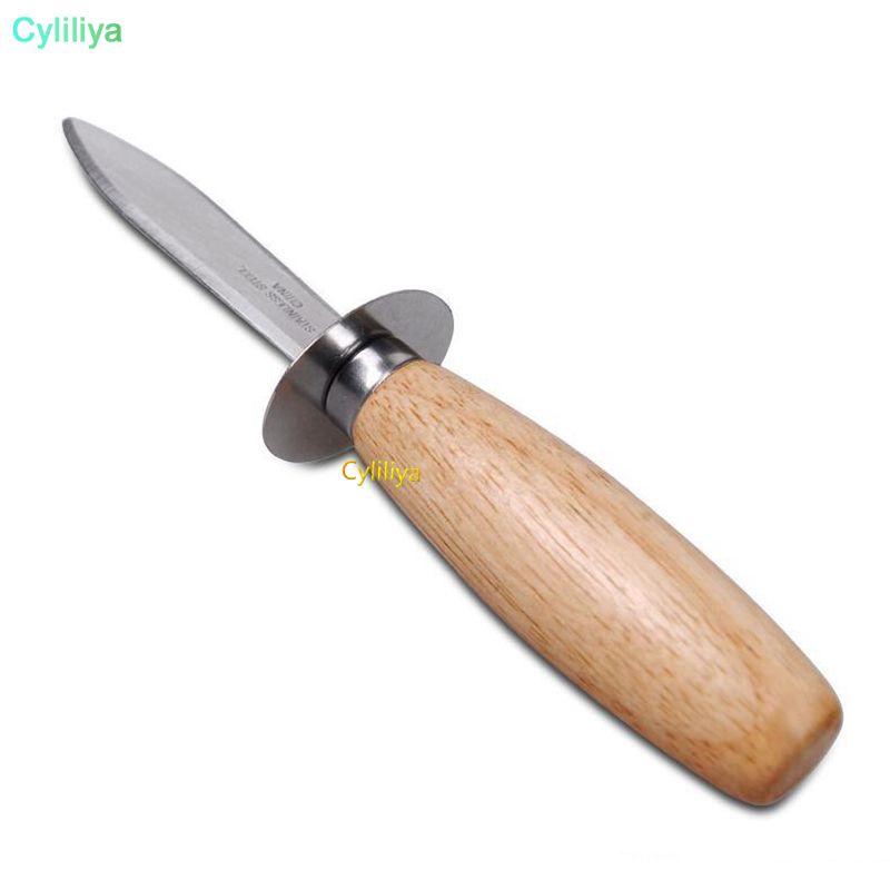 2021 Wood Handle Oyster Shucking Knife Stainless Steel Oyster Knife