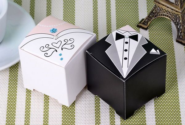 Bride And Groom Gift Boxes Bridal Favor Boxes For Wedding Party